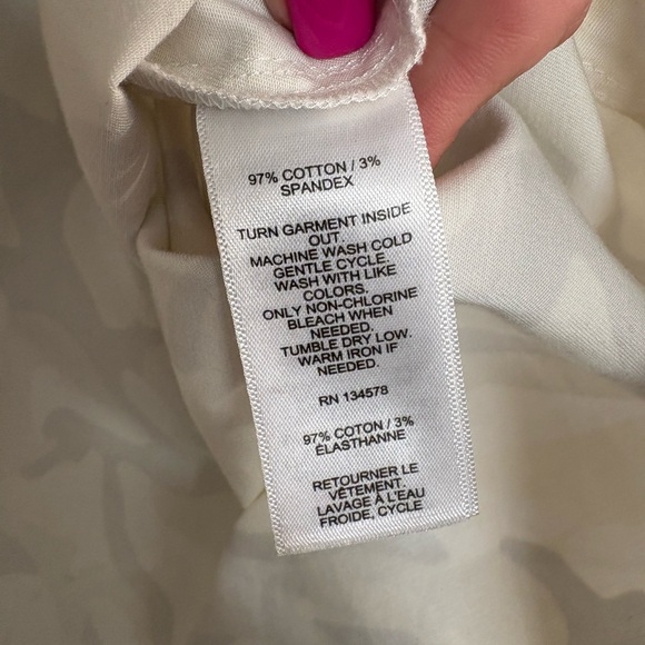 Vineyard Vines Cream Camo Shirt Dress size 2‎ - Picture 12 of 12